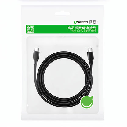 Cabo de Dados e Carregamento USB-C - USB-C UGREEN US286, 60W, 3m, Preto