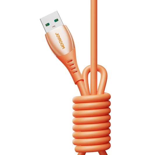 Cabo de Dados e Carregamento USB-C - Lightning Joyroom S-A59 Vibrant, 30W, 1.2m, Laranja