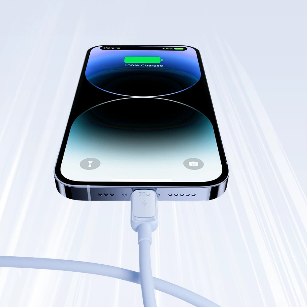 Cabo de Dados e Carregamento USB-C - Lightning Joyroom S-A14, 20W, 1,2m, Azul