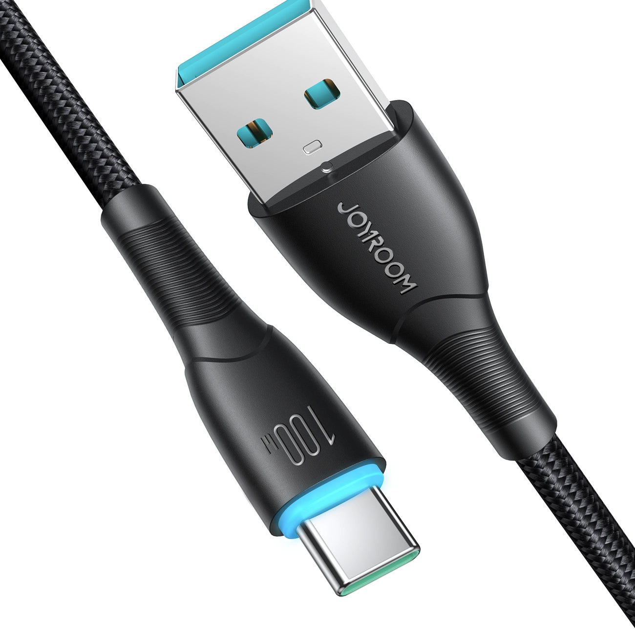 Cabo de Dados e Carregamento USB-A - USB-C Joyroom S-A32, 100W, 1m, Preto