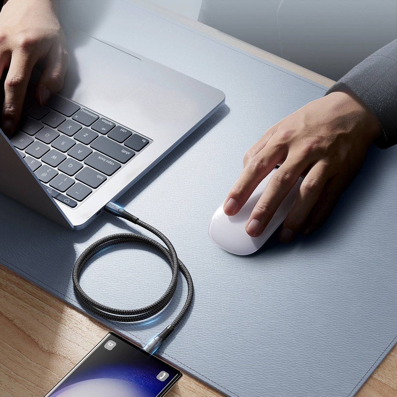 Cabo de Dados e Carregamento USB-C - USB-C Joyroom S-A32, 60W, 1m, Preto