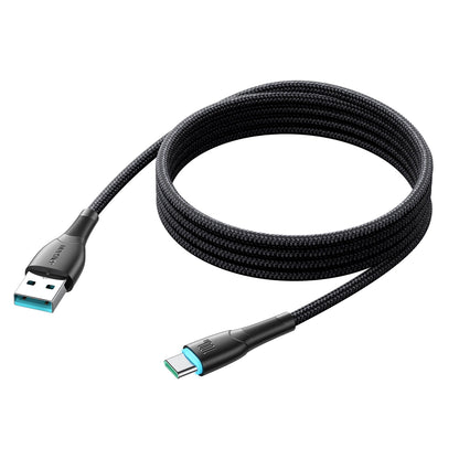 Cabo de Dados e Carregamento USB-A - USB-C Joyroom S-A32, 100W, 1m, Preto