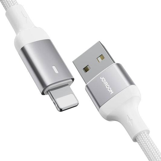 Cabo de Dados e Carregamento USB-A - Lightning Joyroom A10, 18W, 1.2m, Branco