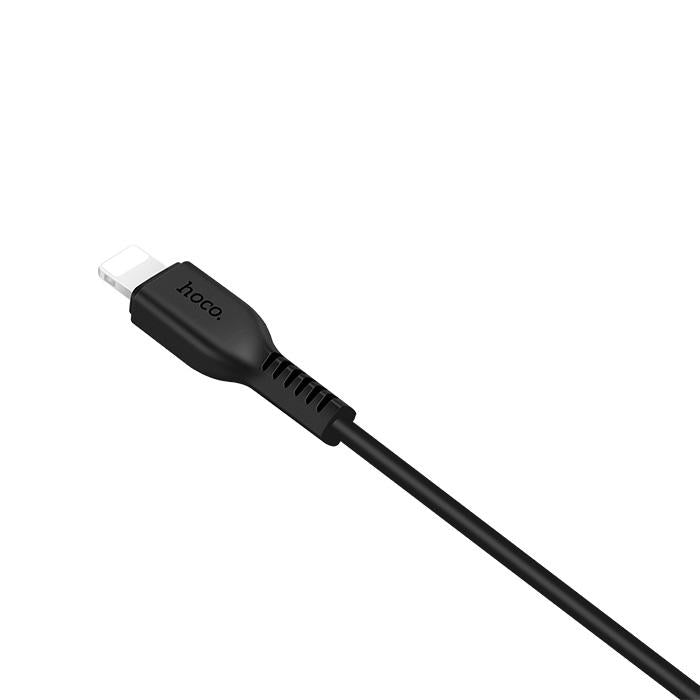 Cabo de Dados e Carregamento USB-A - Lightning HOCO Flash X20, 18W, 1m, Preto