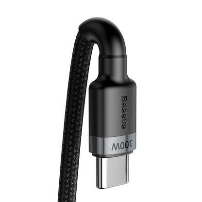 Cabo de carregamento e dados USB-C - Cabo USB-C Baseus Cafule, 100W, 2m, Cinzento CATKLF-ALG1