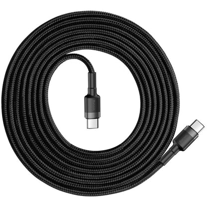 Cabo de carregamento e dados USB-C - Cabo USB-C Baseus Cafule, 60W, 2m, preto CATKLF-HG1