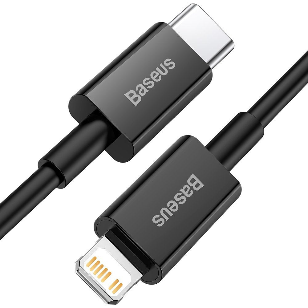 Cabo de carregamento e dados USB-C - Lightning Baseus Superior Series, 20W, 1m, preto CATLYS-A01