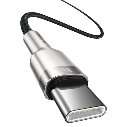 Cabo de Dados e Carregamento USB-C - USB-C Baseus Cafule, 100W, 2m, Preto CATJK-D01