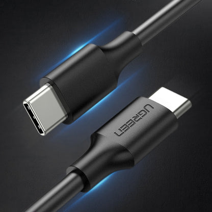 Cabo de Dados e Carregamento USB-C - USB-C UGREEN US286, 60W, 1m, Preto