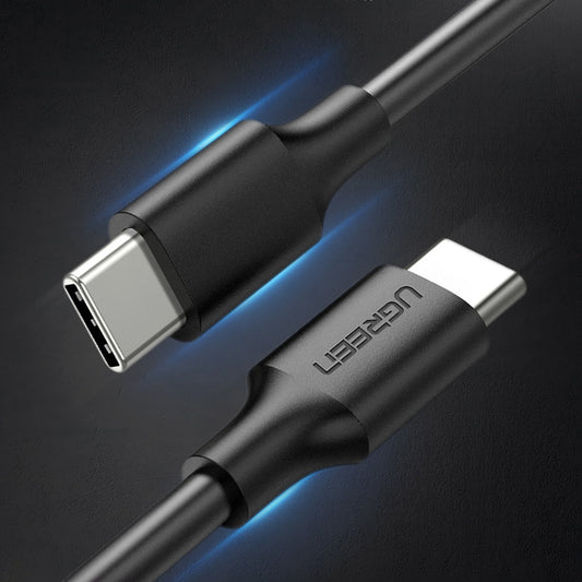 Cabo de Dados e Carregamento USB-C - USB-C UGREEN US286, 60W, 1m, Preto
