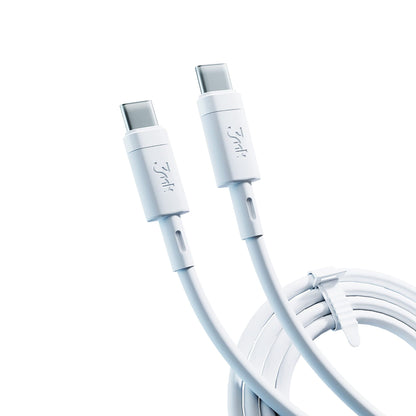 Cabo de Dados e Carregamento USB-C - USB-C 3MK Hyper Silicone, 60W, 1m, Branco