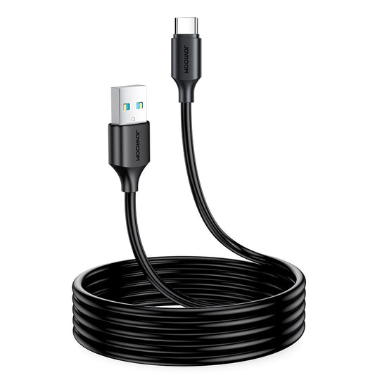 Cabo de carregamento e transmissão de dados USB-A - USB-C Joyroom S-UC027A9, 18W, 2m, preto 