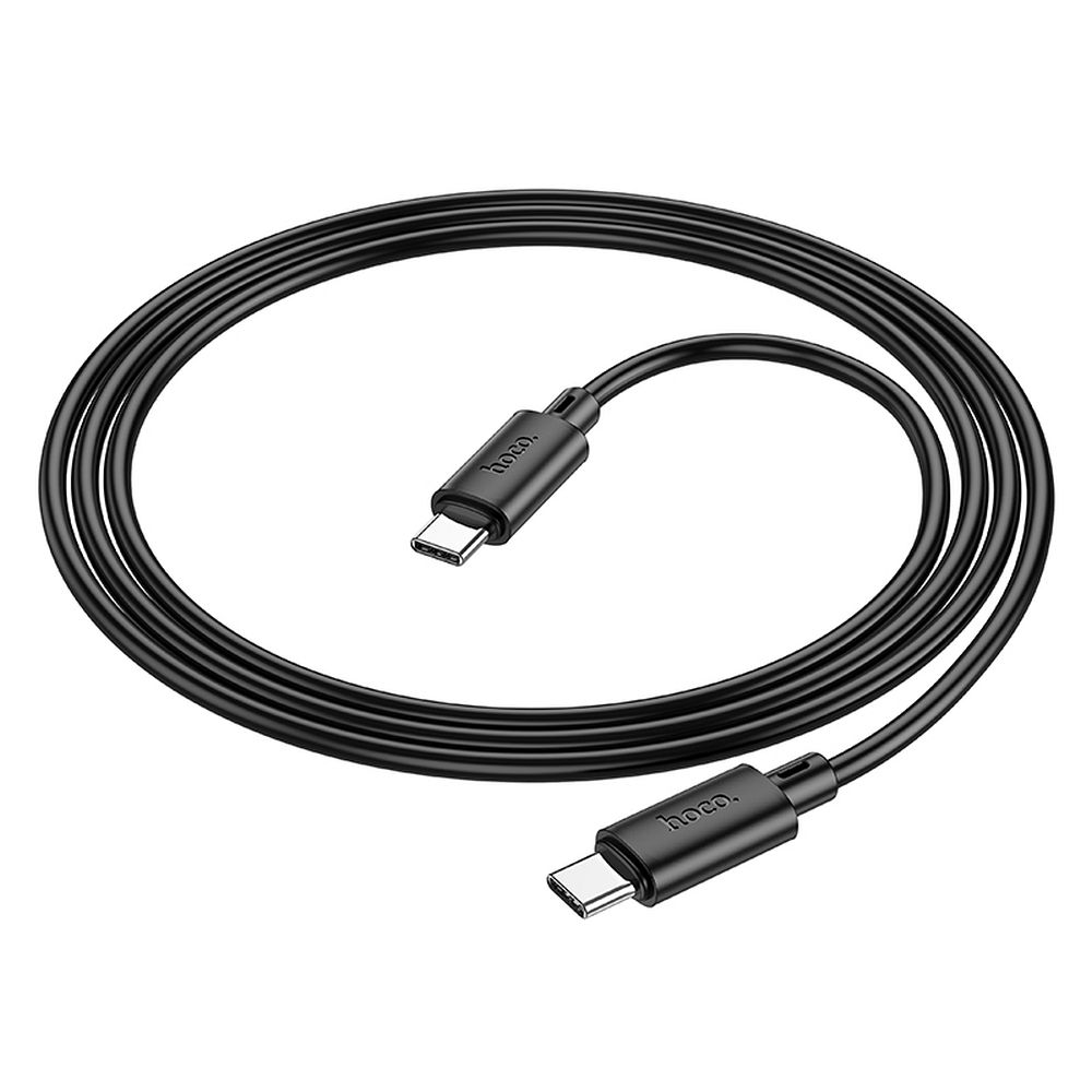 Cabo de carregamento e dados USB-C - USB-C HOCO X88, 60W, 1m, preto 