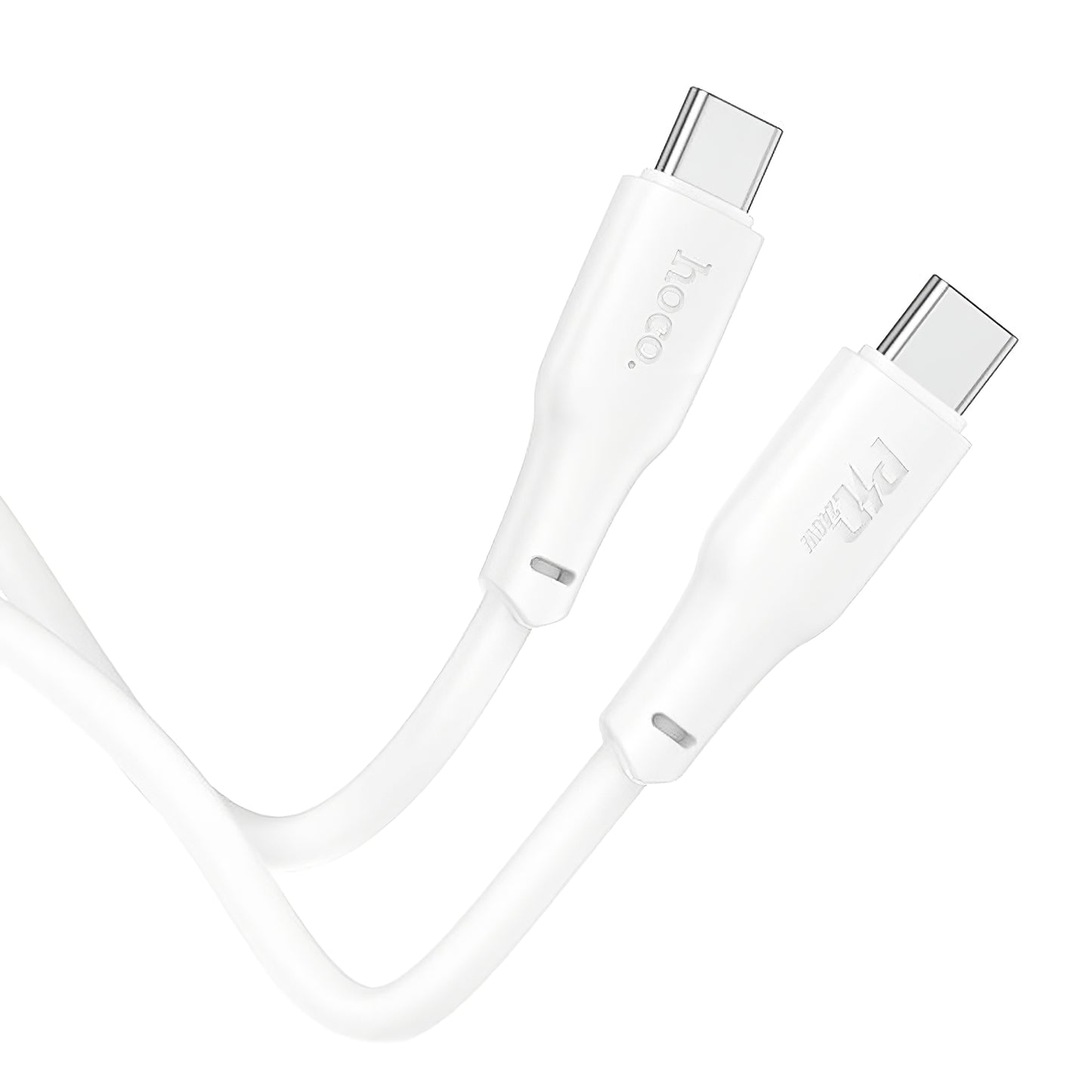 Cabo de carregamento e dados USB-C - USB-C HOCO X93, 240W, 1m, branco