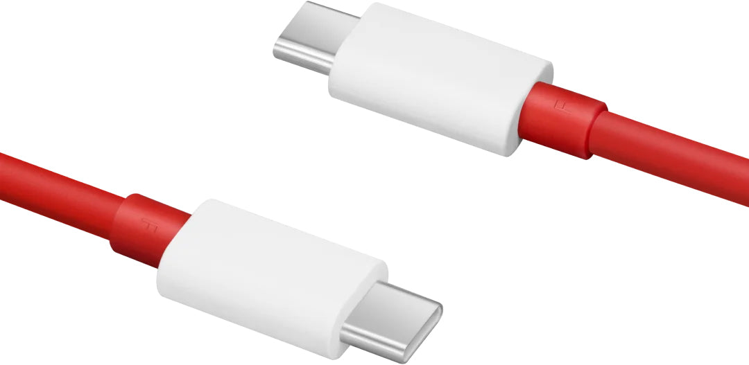 Cabo de carregamento e dados USB-C - USB-C OnePlus DL152, 150W, 1m, Vermelho 5461100529