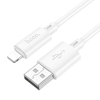 Cabo de carregamento e dados USB-A - Lightning HOCO X88, 18W, 1m, branco 