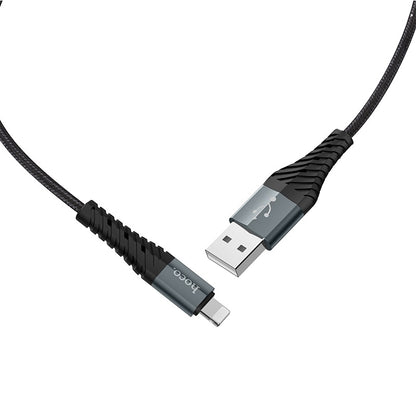 Cabo de carregamento e dados USB-A - Lightning HOCO X38 Cool, 18W, 1m, Preto 