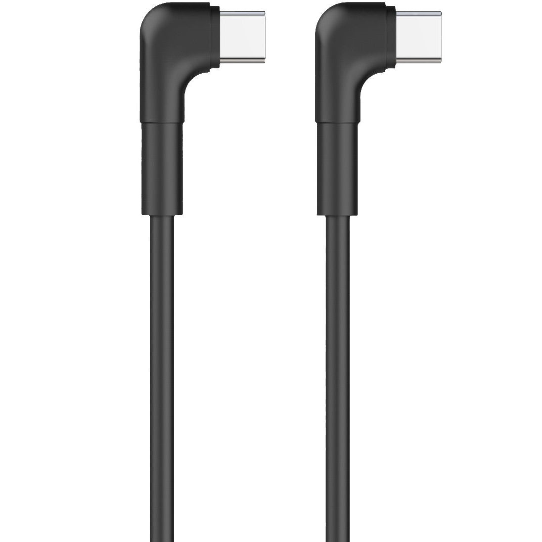 Cabo de carregamento e dados USB-C - USB-C MaXlife MXUC-09 MXUC-09 Angular, 60W, 1m, Preto 