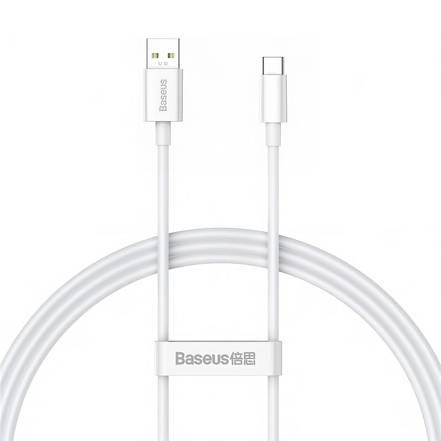 Cabo de carregamento e dados USB-A - USB-C Baseus Superior Series, 65W, 1m, Branco CAYS000902 