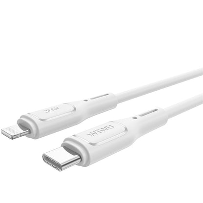 Cabo de carregamento e dados USB-C - Lightning WiWu Wi-C043E Starlink, 30W, 1m, branco 