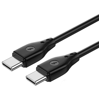 Cabo de carregamento e dados USB-C - USB-C WiWu Wi-C002, 67W, 1m, Preto 