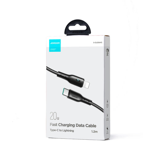 Cabo de Dados e Carregamento USB-C - Lightning Joyroom A13, 20W, 1.2m, Preto