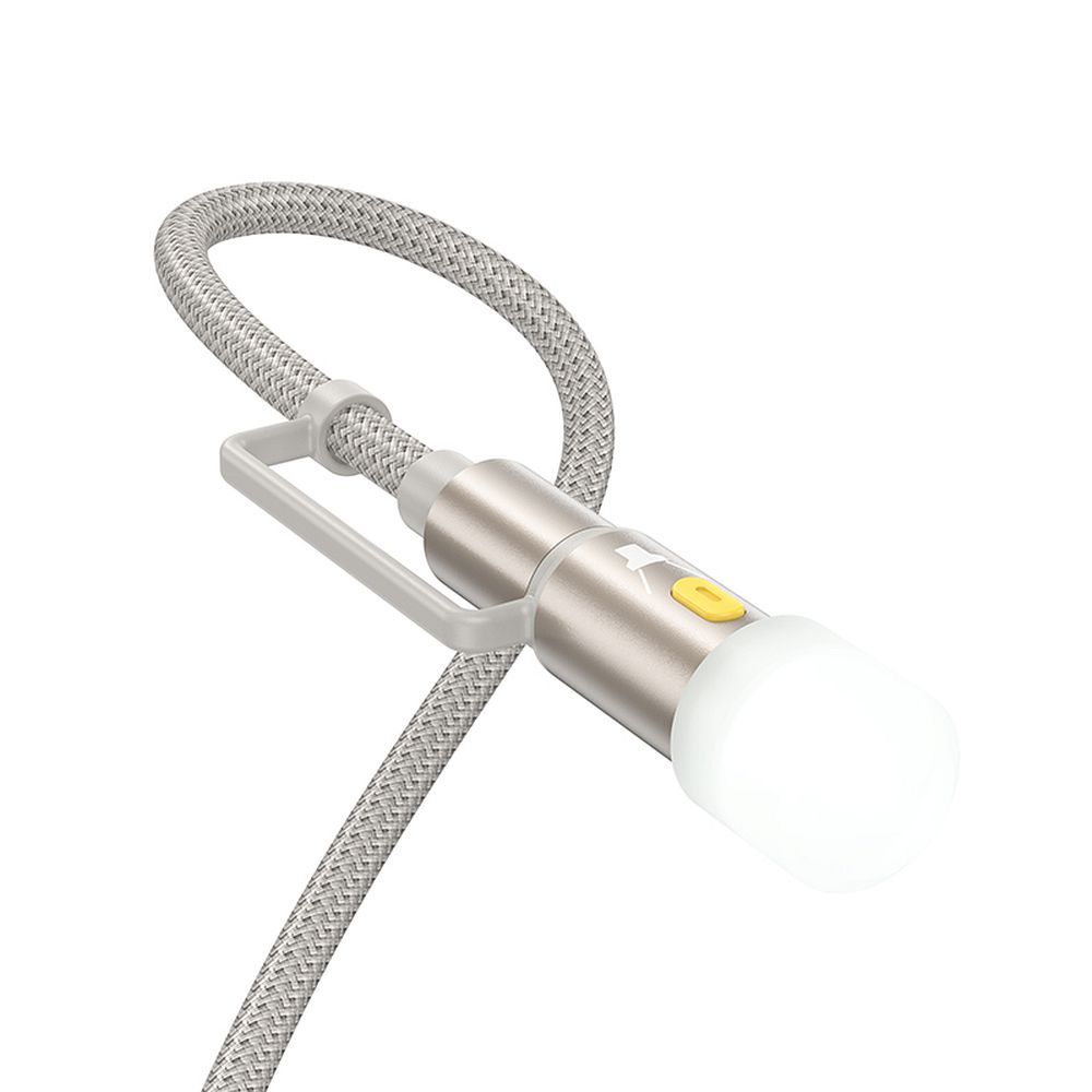 USB-C / Lightning Data and Charging Cable - USB-C / LED HOCO U138, 60W, 1.2m, Gray