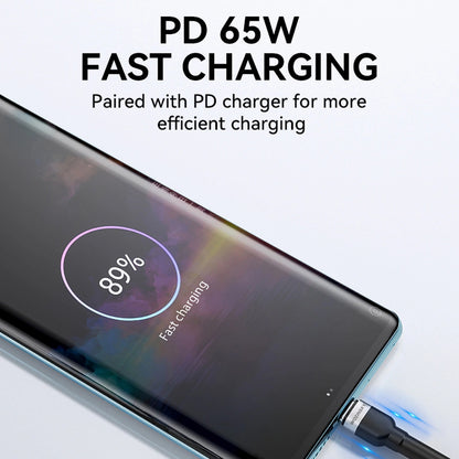 Cabo de Dados e Carregamento USB-C - USB-C WZK WNBCC2, 65W, 2m, Preto
