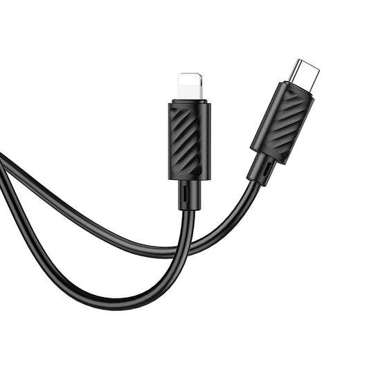 Cabo de Dados e Carregamento USB-C - Lightning HOCO X88, 20W, 1m, Preto