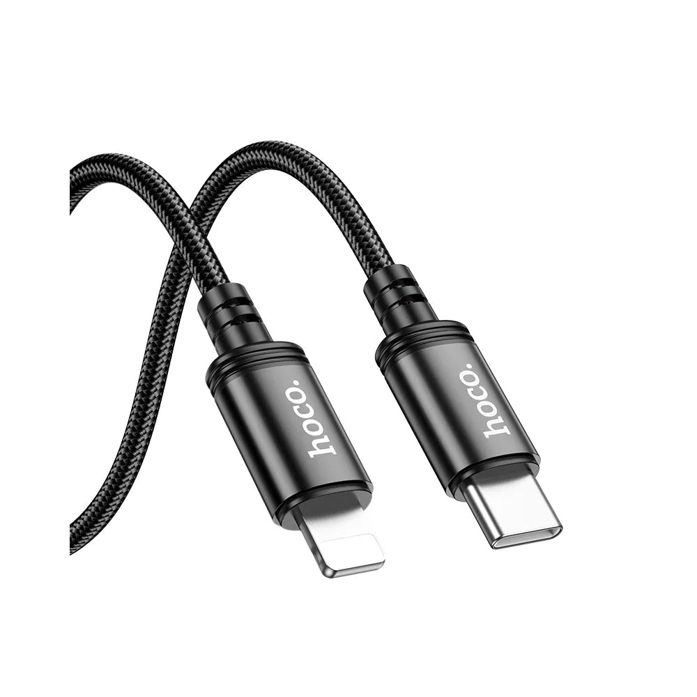 Cabo de Dados e Carregamento USB-C - Lightning HOCO X89, 27W, 2m, Preto