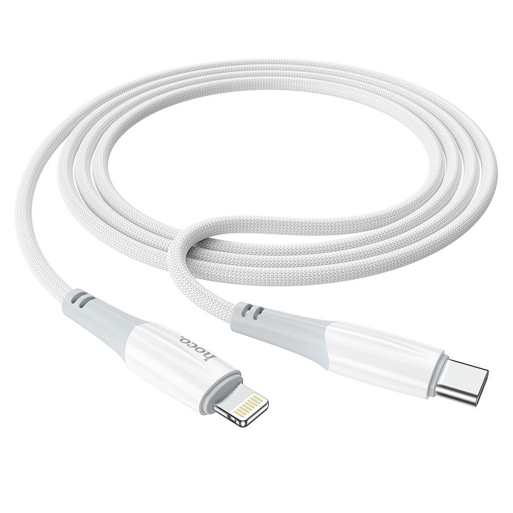 Cabo de Dados e Carregamento USB-C - Lightning HOCO X70, 20W, 1m, Branco