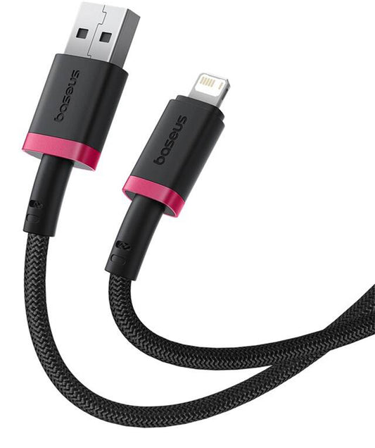 Cabo de Dados e Carregamento USB-A - Lightning Baseus Dura Series, 18W, 1m, Vermelho P10377801U01-01