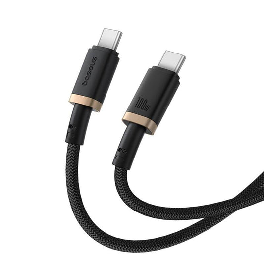 Cabo de Dados e Carregamento USB-C - USB-C Baseus Dura Series, 100W, 2m, Dourado P10377803U01-03