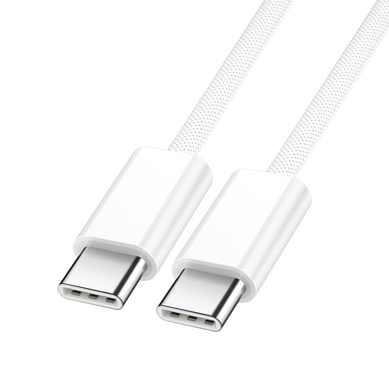 Cabo de Dados e Carregamento USB-C - USB-C BWOO BO-X284, 60W, 2m, Branco