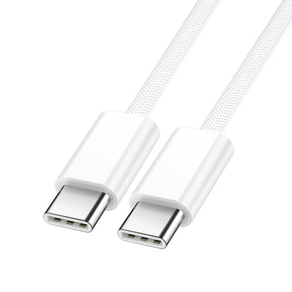 Cabo de Dados e Carregamento USB-C - USB-C BWOO BO-X284, 60W, 2m, Branco