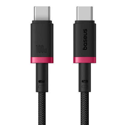 Cabo de Dados e Carregamento USB-C - USB-C Baseus Dura Series, 100W, 1m, Vermelho P10377803U01-01
