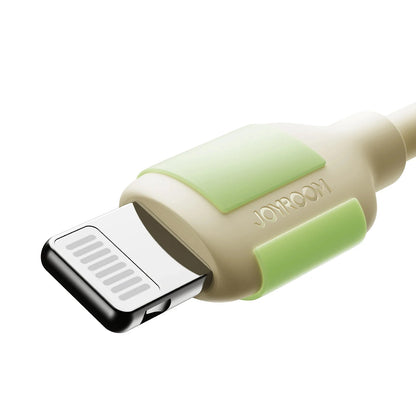 Cabo de Dados e Carregamento USB-C - Lightning Joyroom S-A53, 30W, 2m, Bege