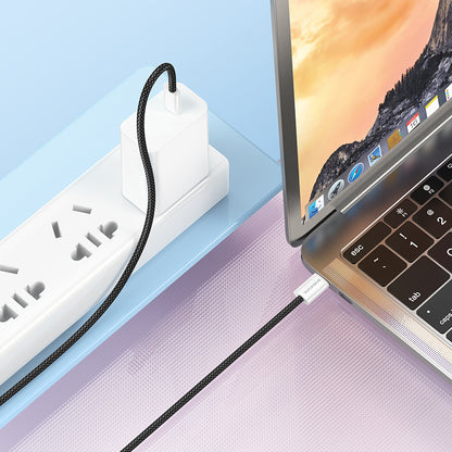 Cabo de Dados e Carregamento USB-C - USB-C Borofone BX103 Original, 60W, 1m, Preto