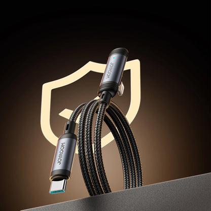 Cabo de Dados e Carregamento USB-C - Lightning Joyroom S-A56 EnjoyX Angled, 30W, 1.2m, Preto