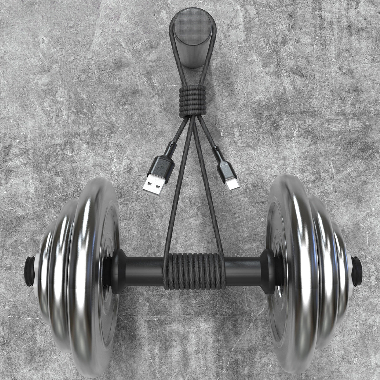 Cabo de Dados e Carregamento USB-A - USB-C Dudao L9T, 100W, 1m, Preto