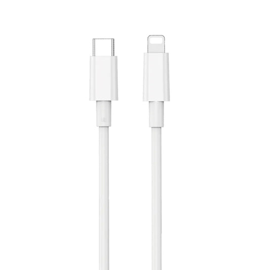 Cabo de Dados e Carregamento USB-C - Lightning WiWu Wi-C008, 30W, 1.2m, Branco