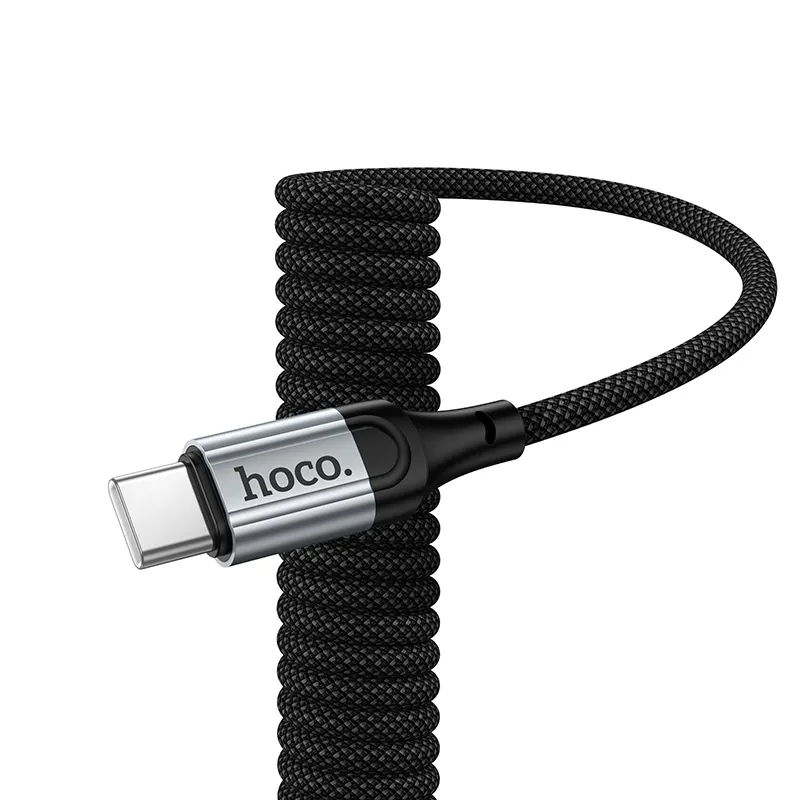 Cabo de Dados e Carregamento USB-C - USB-C HOCO X121, 60W, 1.5m, Preto