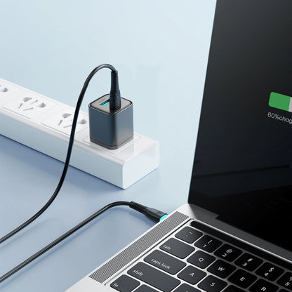 Cabo de Dados e Carregamento USB-C - USB-C Joyroom S-A32, 60W, 1m, Preto