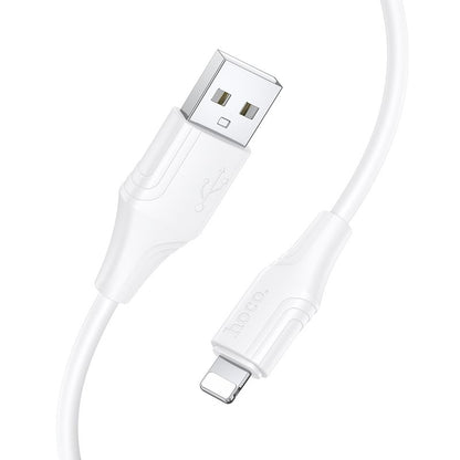 Cabo de Dados e Carregamento USB-A - Lightning HOCO X124, 18W, 1m, Branco