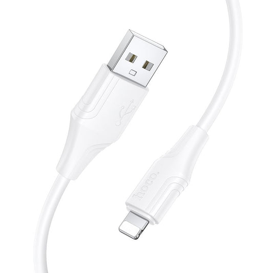 Cabo de Dados e Carregamento USB-A - Lightning HOCO X124, 18W, 1m, Branco