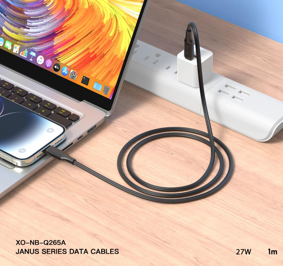 Cabo de Dados e Carregamento USB-C - Lightning XO Design NB-Q265A, 27W, 1m, Preto