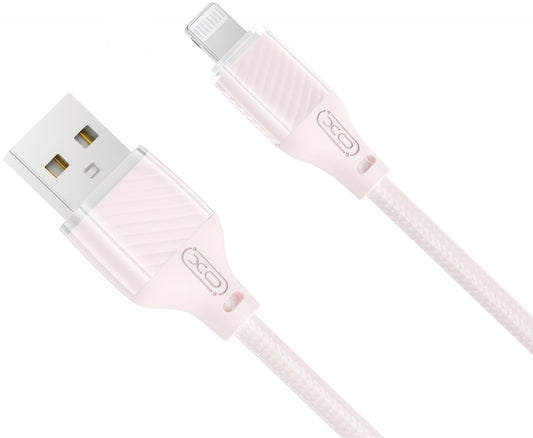 Cabo de Dados e Carregamento USB-A - Lightning XO Design NB291, 18W, 1m, Rosa