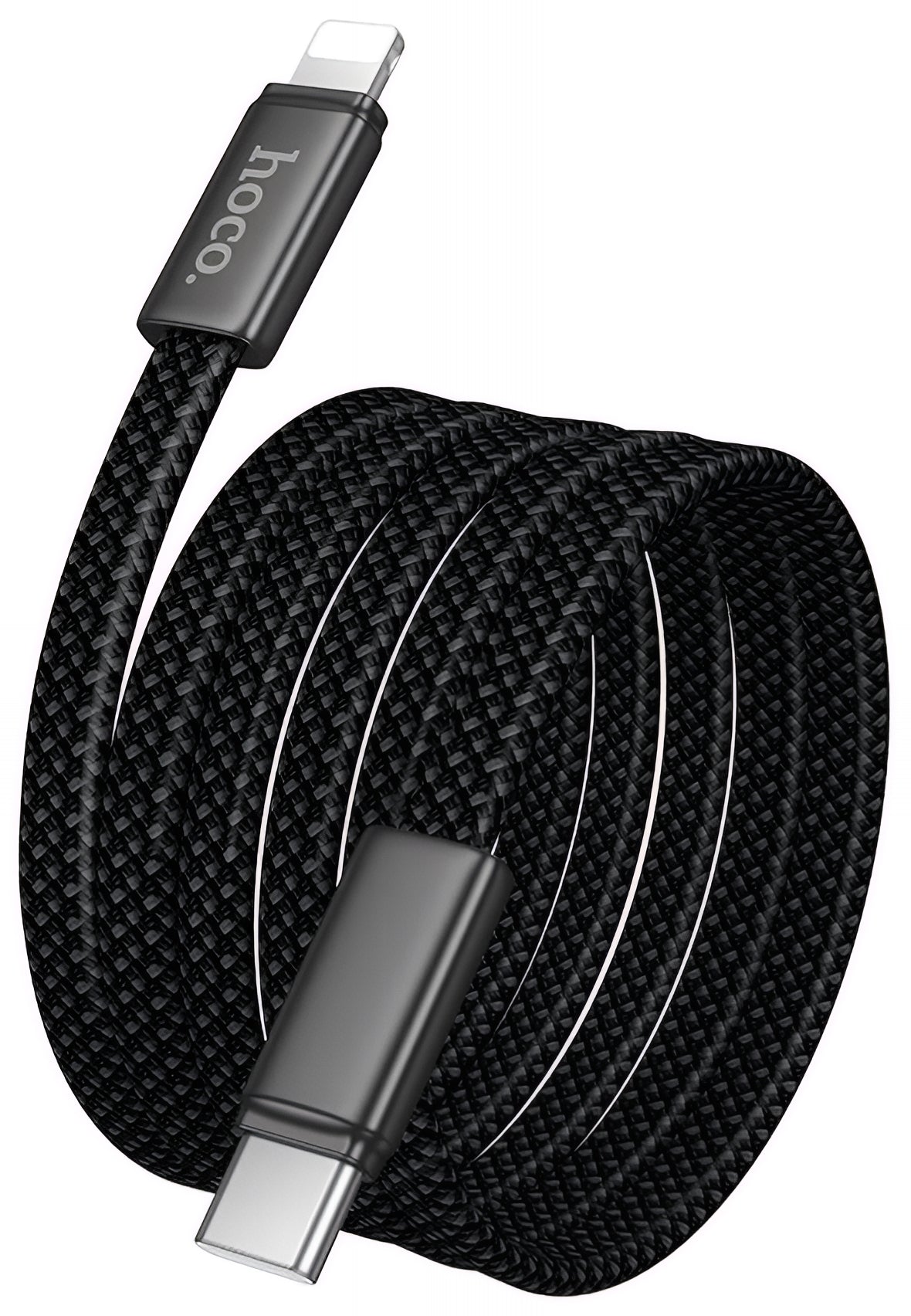 Cabo de Dados e Carregamento USB-C - Lightning HOCO X125, 30W, 1m, Preto