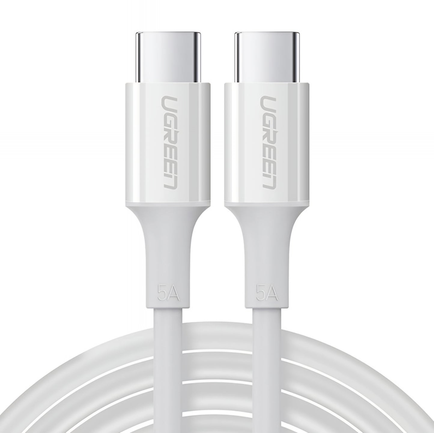 Cabo de Dados e Carregamento USB-C - USB-C UGREEN US300, 100W, 2m, Branco