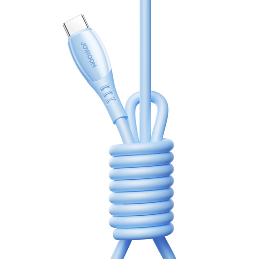 Cabo de Dados e Carregamento USB-C - Lightning Joyroom S-A59 Vibrant, 30W, 1.2m, Azul